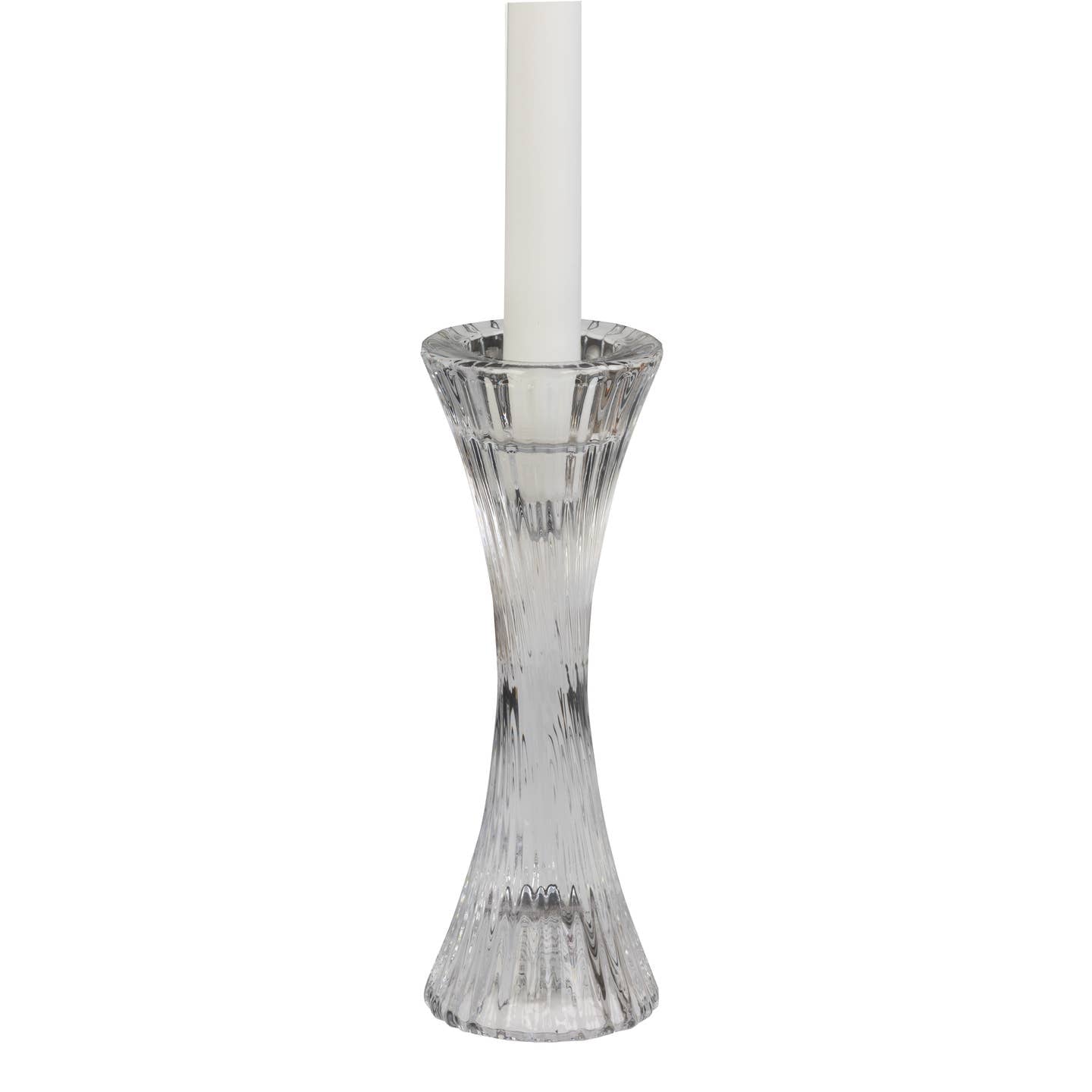 Ribbed Hourglass Candleholder - Medium