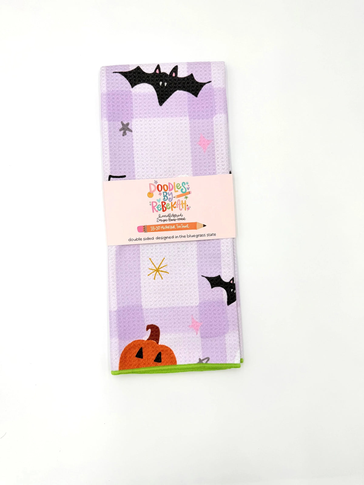 Halloween Icons Microfiber Tea Towel