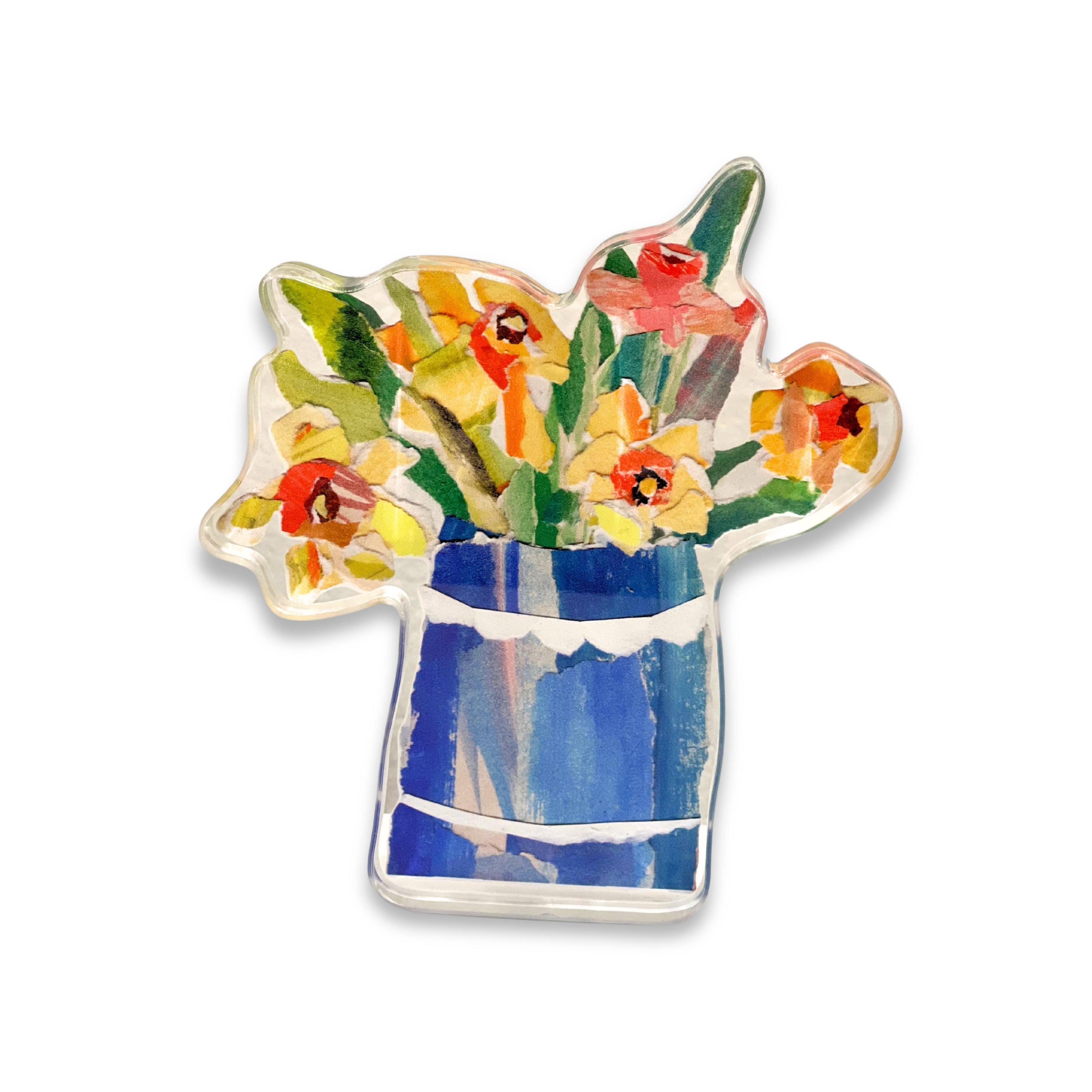 Daffodil Acrylic Bloom Block - Large Acrylic