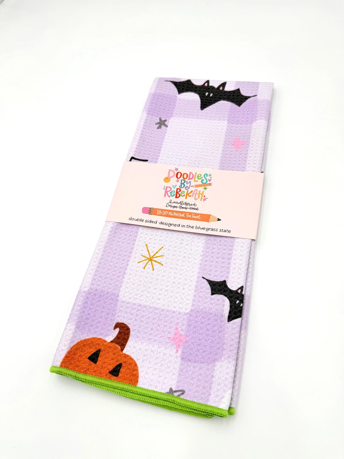 Halloween Icons Microfiber Tea Towel