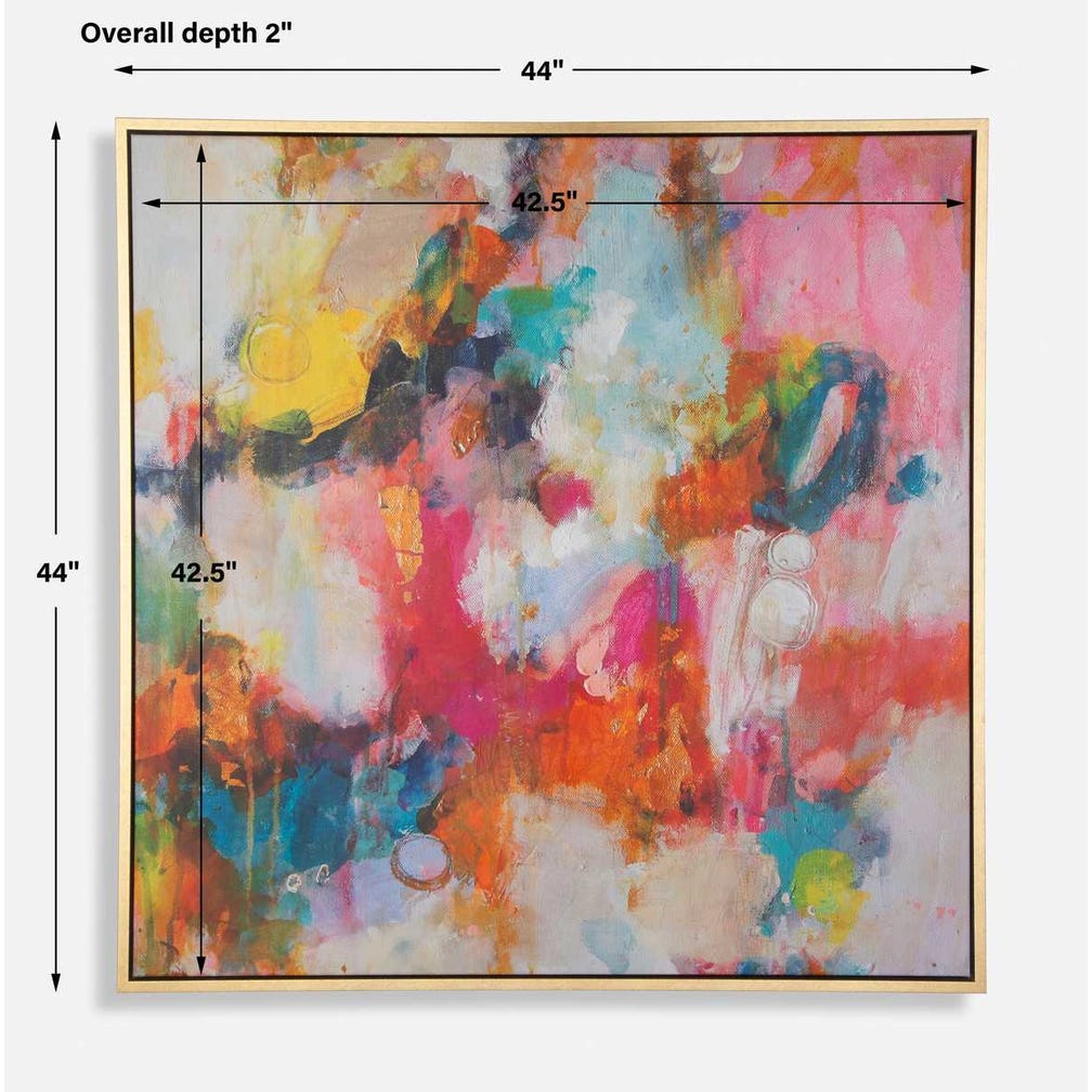 "A Colorful Mindset" Framed Canvas