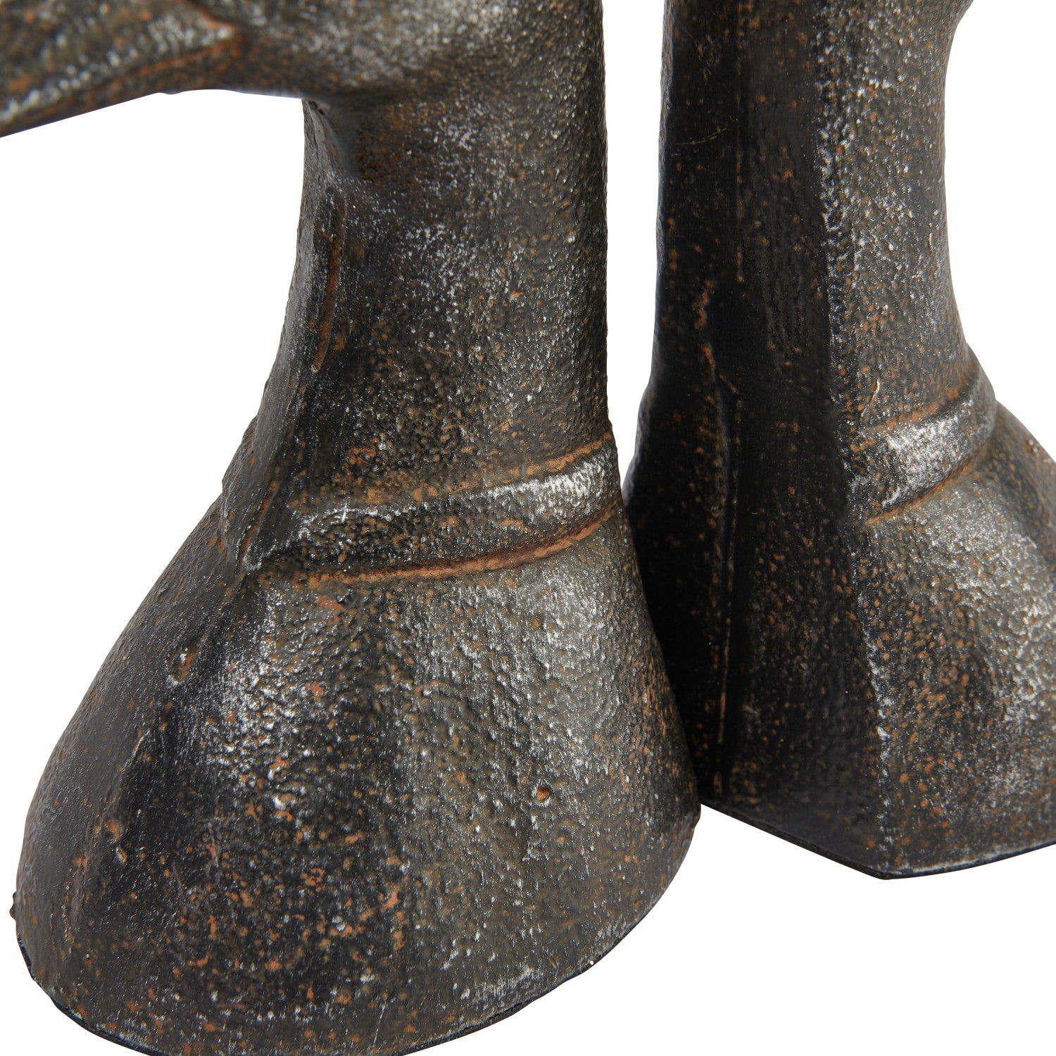 Cast Iron Black Duck Head Bookends