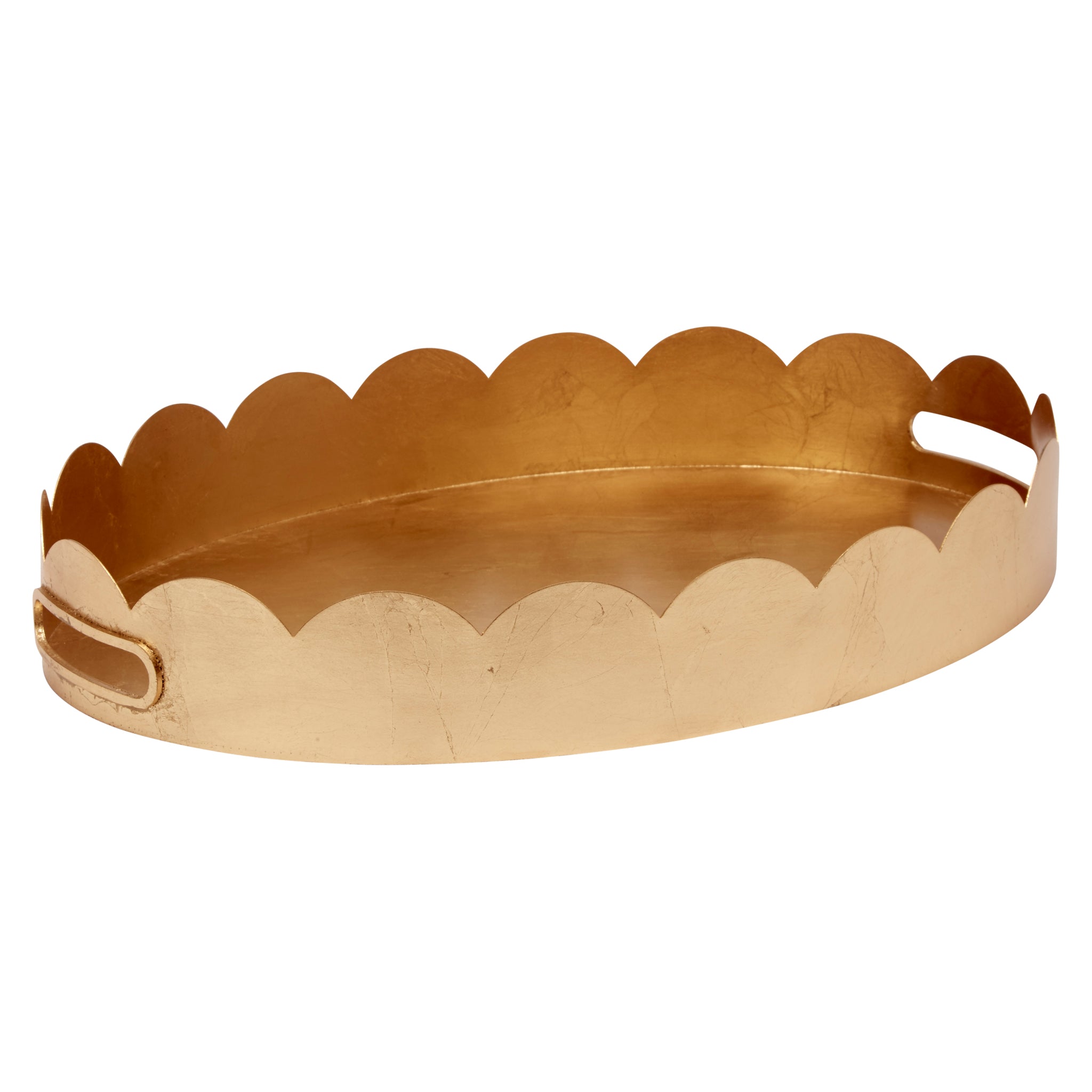 Eloise Gold Leaf Oval Tray