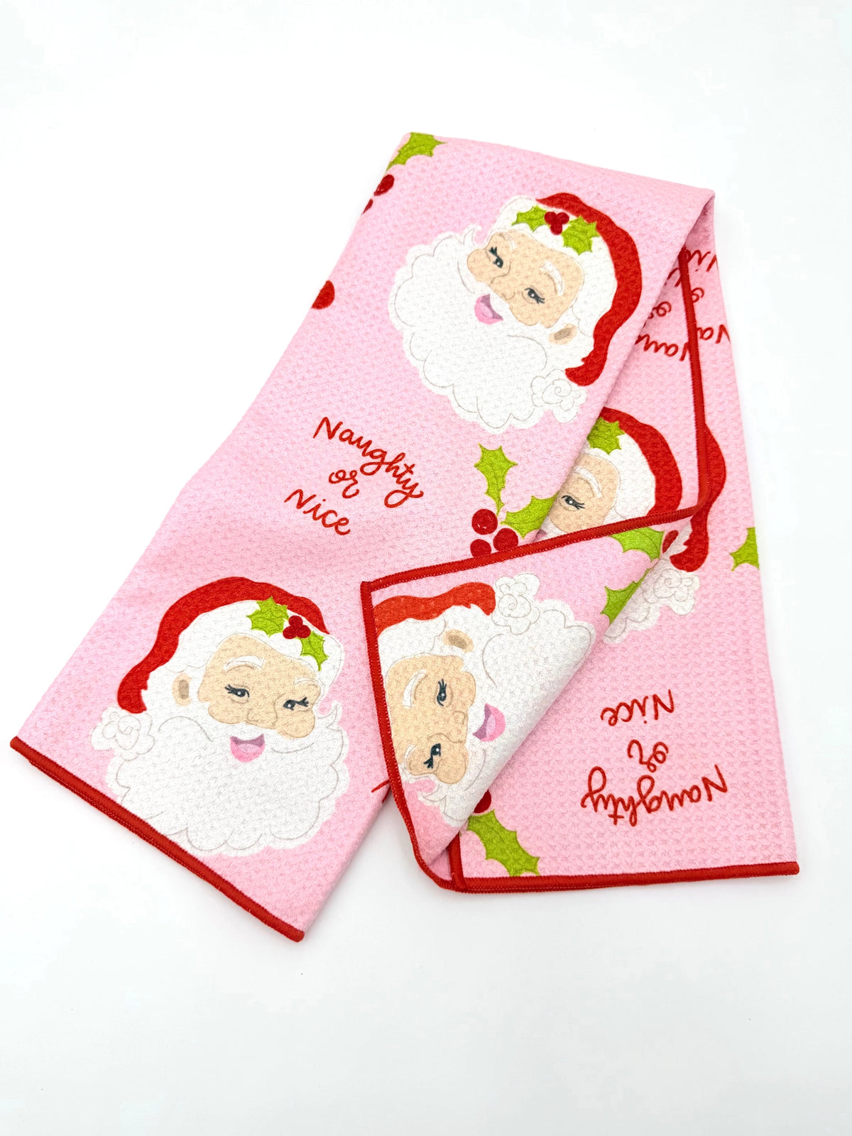 Naughty or Nice Microfiber Tea Towel