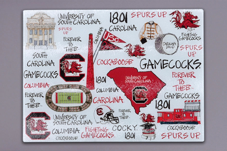 South Carolina Tempered Glass Board