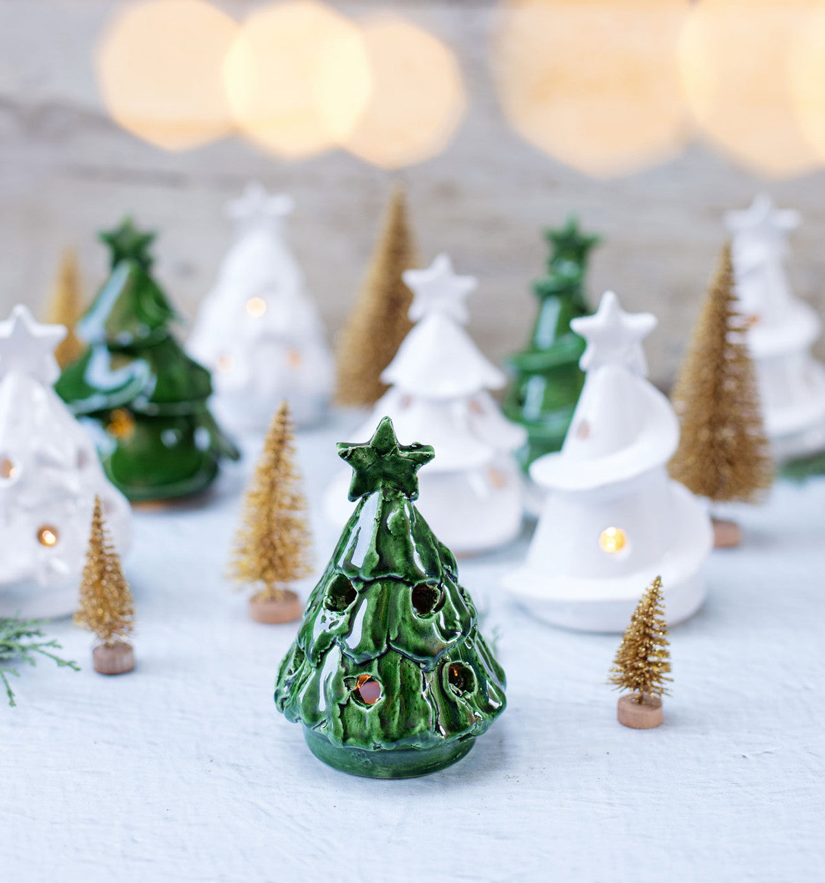 Foresta Green Mini Scalloped Tree