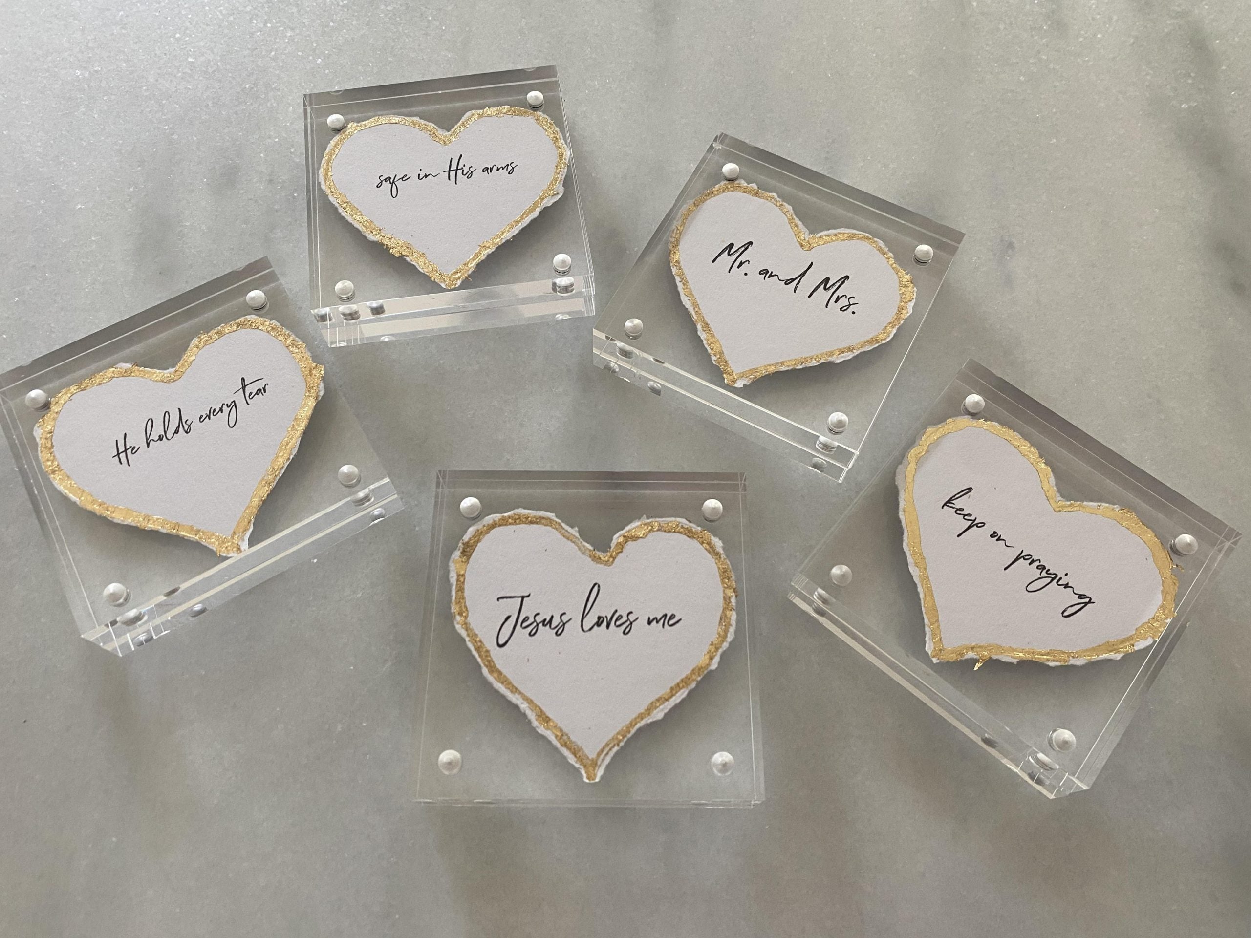 3x3 Heart - Mr. and Mrs.