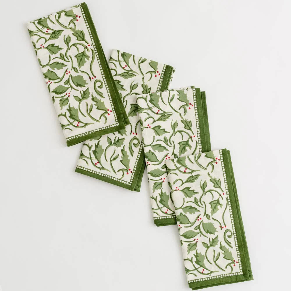 Holly Berry Napkin | Set of 4
