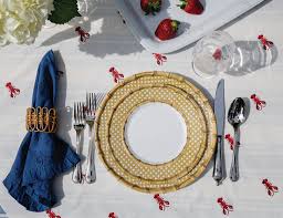 Bamboo Caning Melamine Dinner Plate