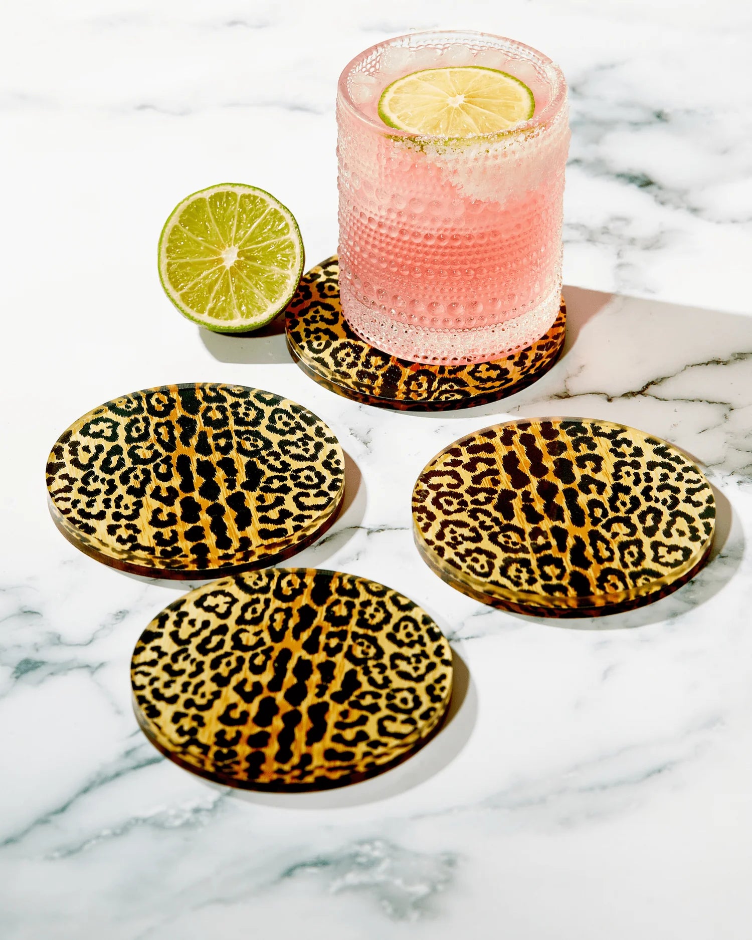 Leopard Print Coaster | Set of 4