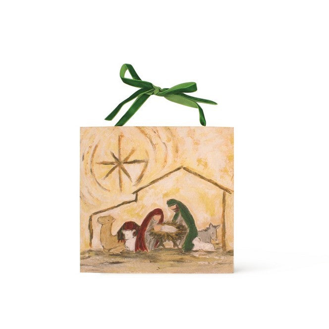 MDF Handmade Paper Nativity Scene Ornament