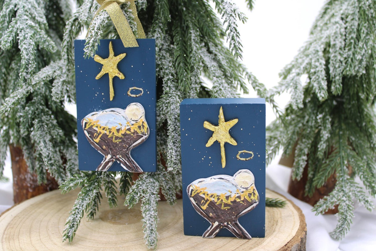 Manger MDF/Plaster Ornament