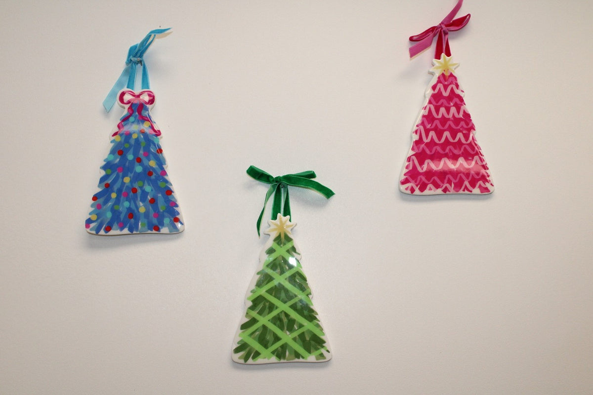Small Epoxy Cutout Tree Ornament
