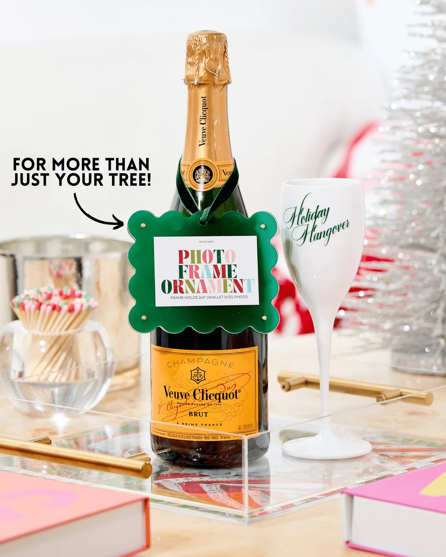 Hot Pink Frame Ornament