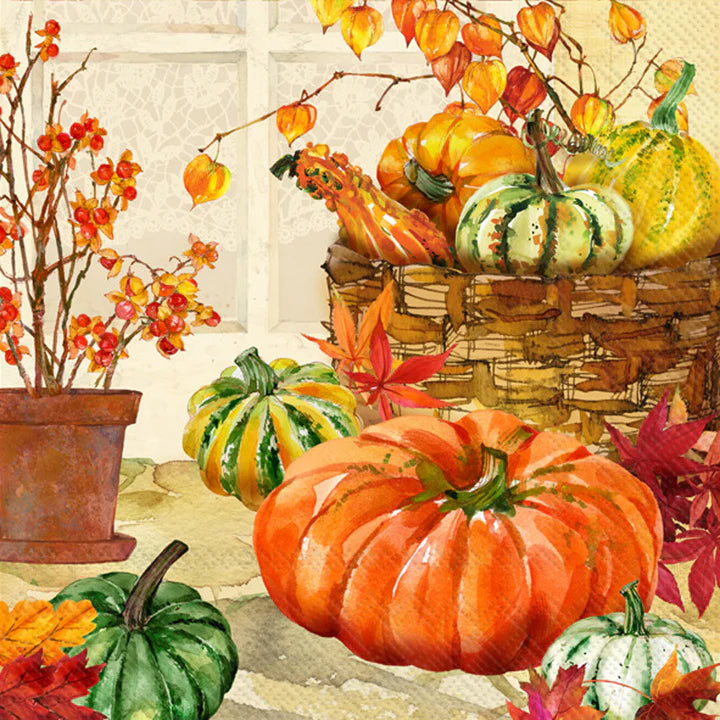 Heirloom Pumpkins Napkin