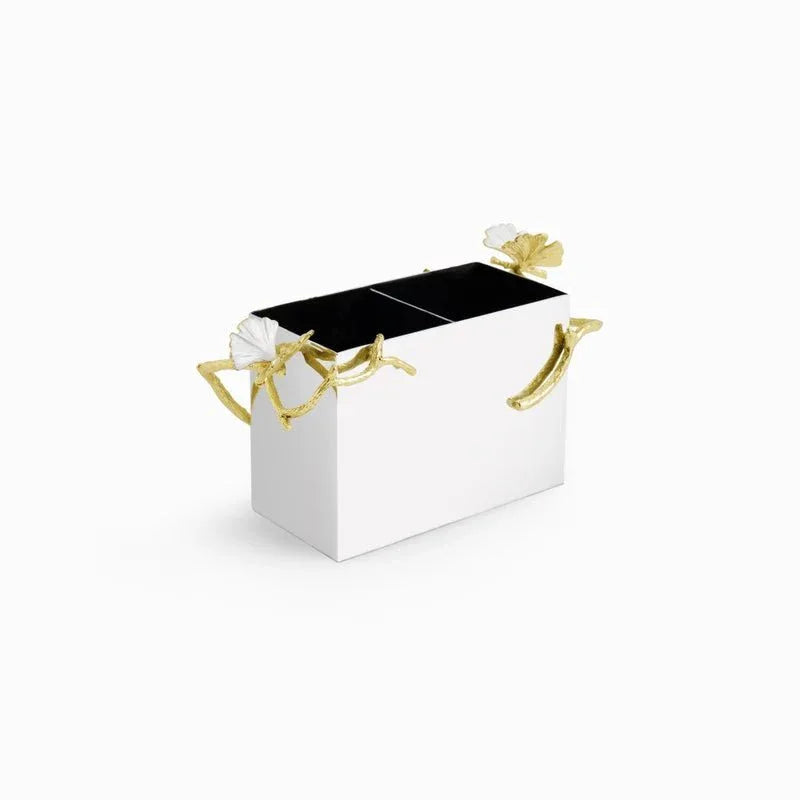 Butterfly Ginkgo Gold Cutlery Holder