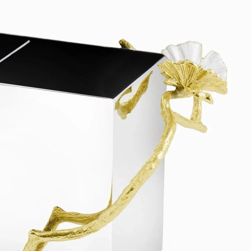 Butterfly Ginkgo Gold Cutlery Holder