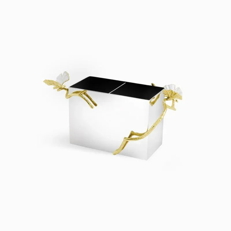 Butterfly Ginkgo Gold Cutlery Holder