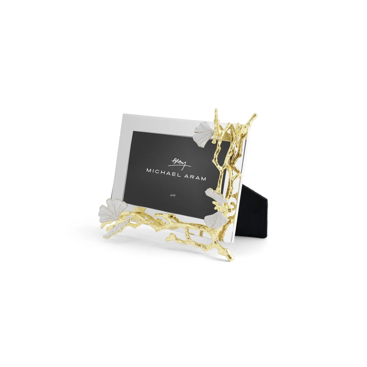 Butterfly Ginkgo Gold Reflective 4x6 Frame