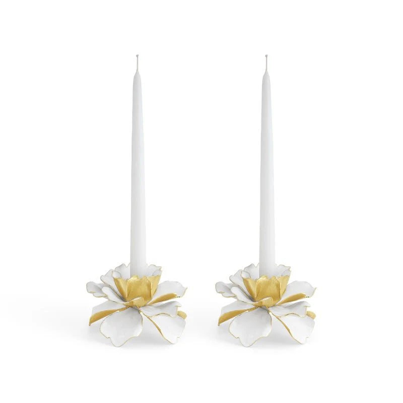 Gardenia Candleholders | Set of 2