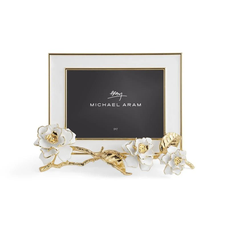 Gardenia Enameled White Frame (5x7)