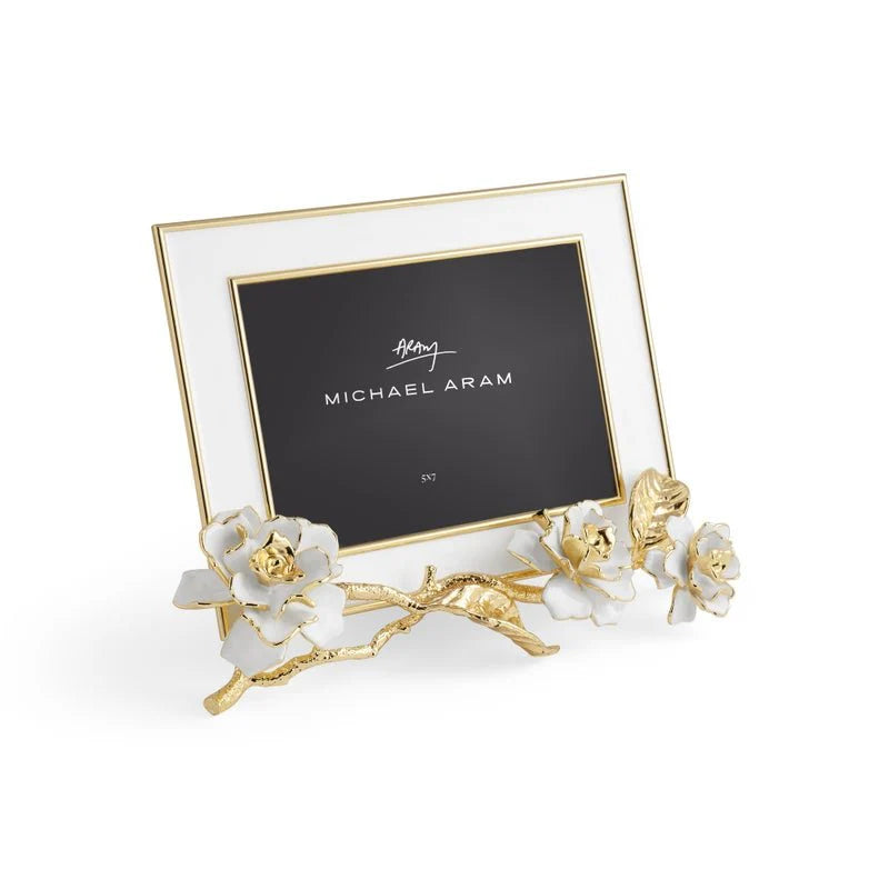 Gardenia Enameled White Frame (5x7)