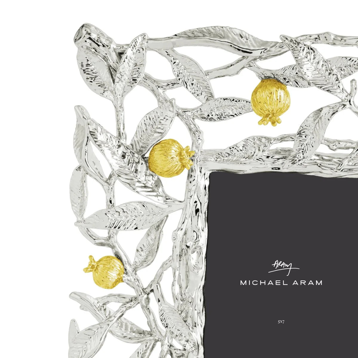 Pomegranate Silver & Gold 5x7 Frame