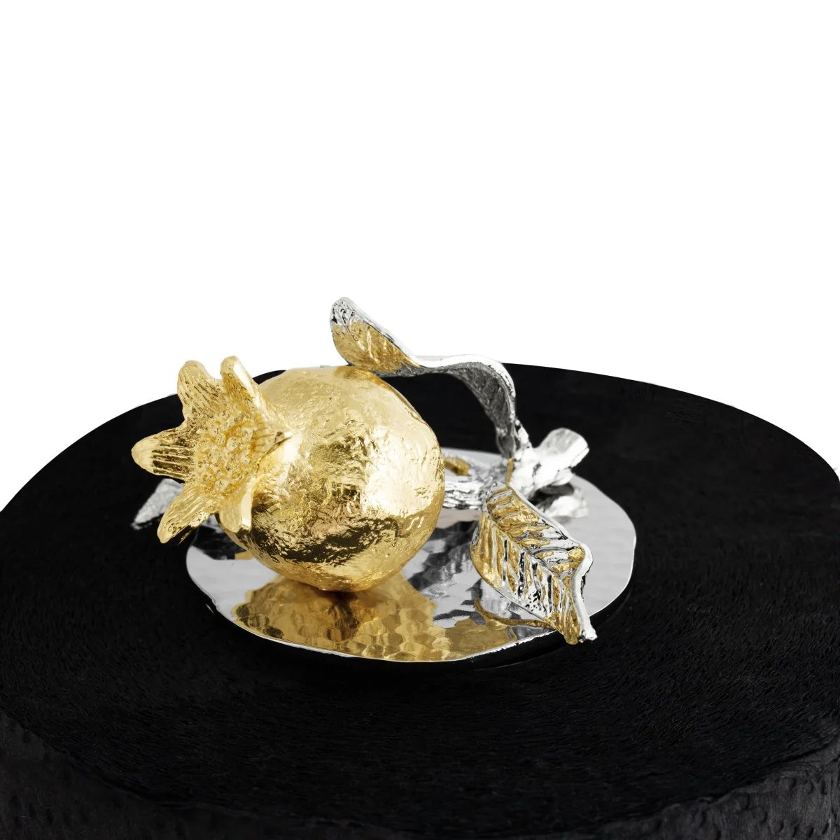 Pomegranate Silver & Gold Paper Towel Holder