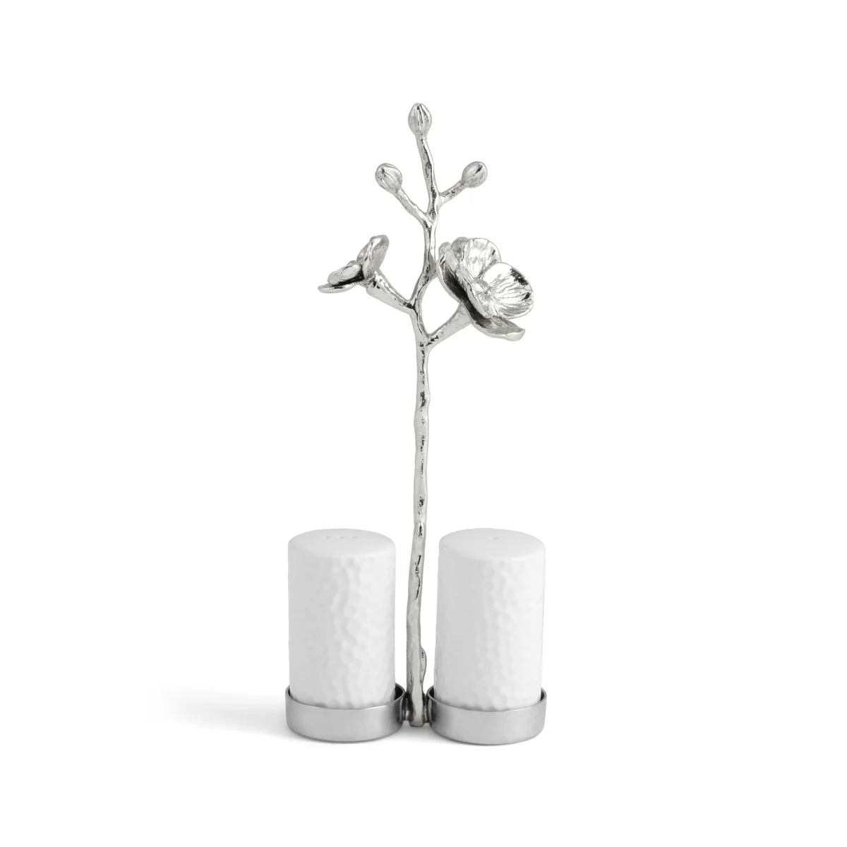 White Orchid Salt & Pepper Set - White