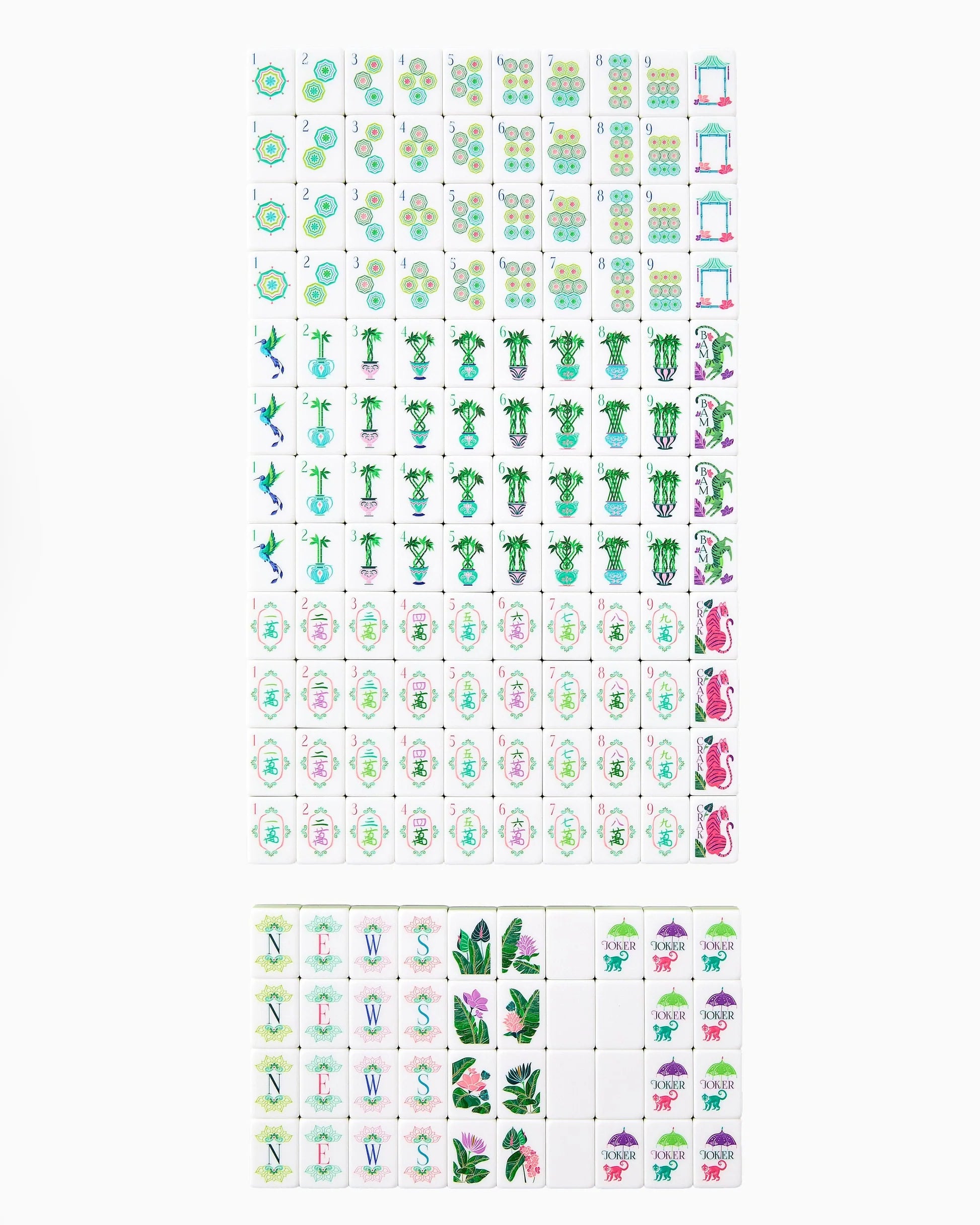Palm Royal Mahjong Tiles