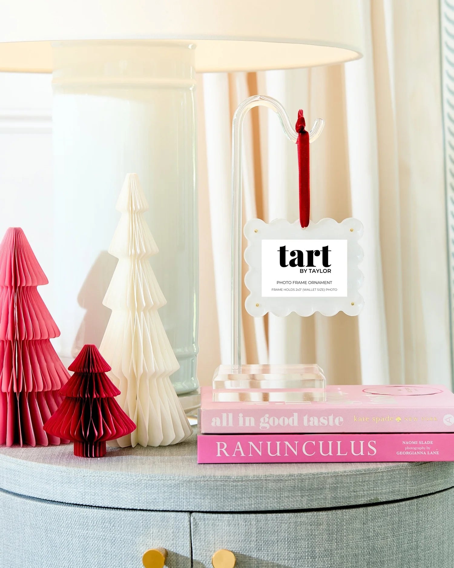 Pearl White Frame Ornament