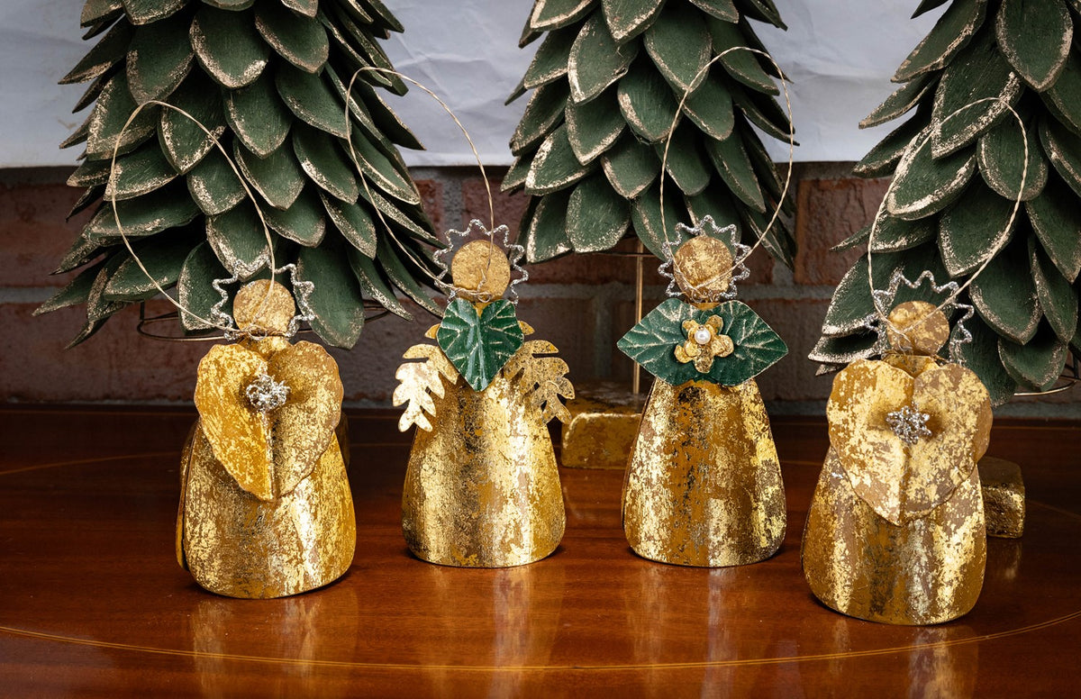 7" Gold Heavenly Host Angel Ornament