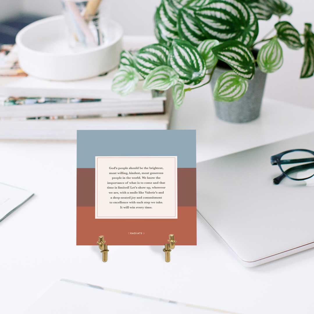 Radiate Quote Set with Bamboo Stand