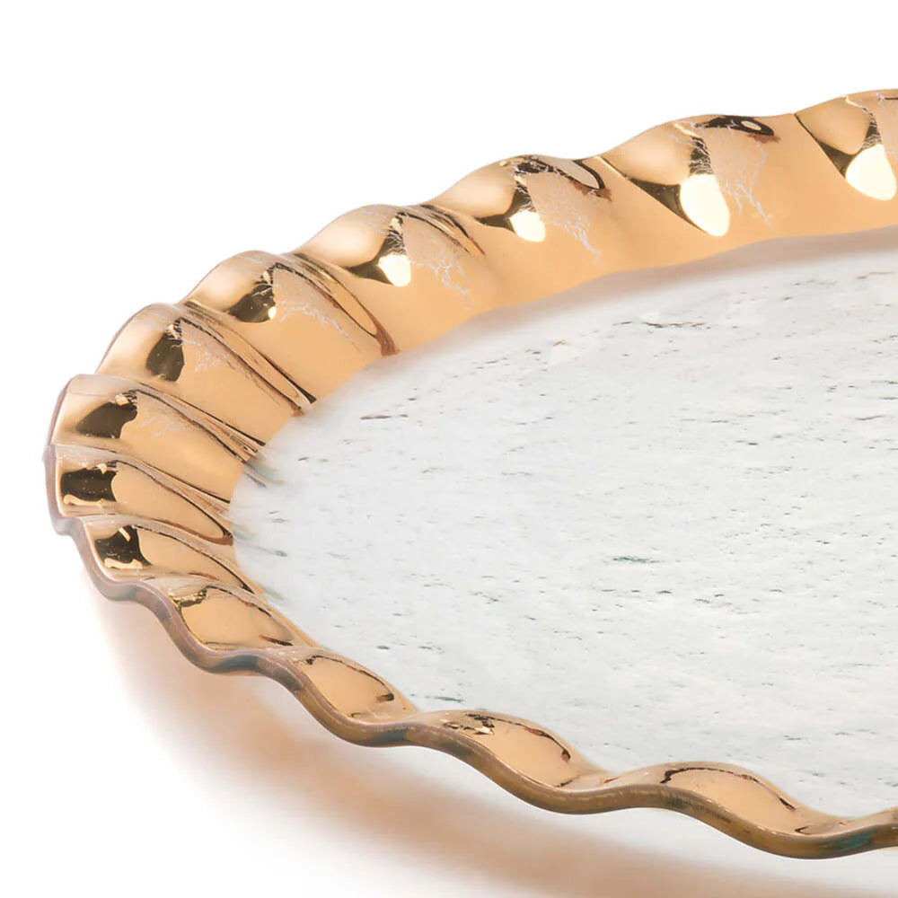 Ruffle Giant Round Platter
