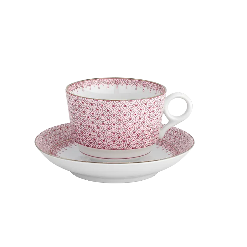 Pink Lace Tea Cup & Saucer