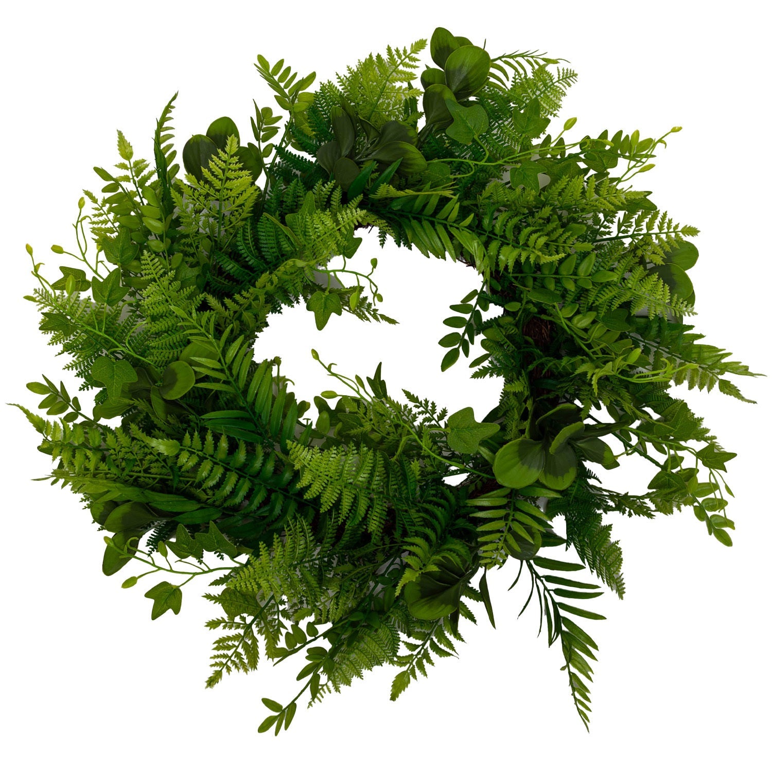 Mixed Fern Wreath