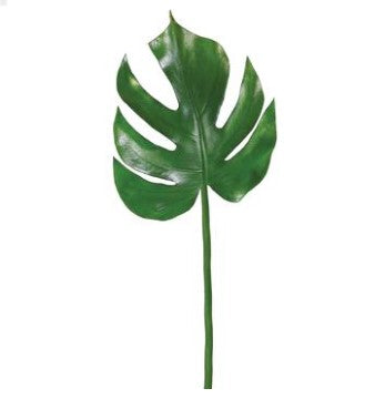 Split Philodendron Leaf Spray Green 23"