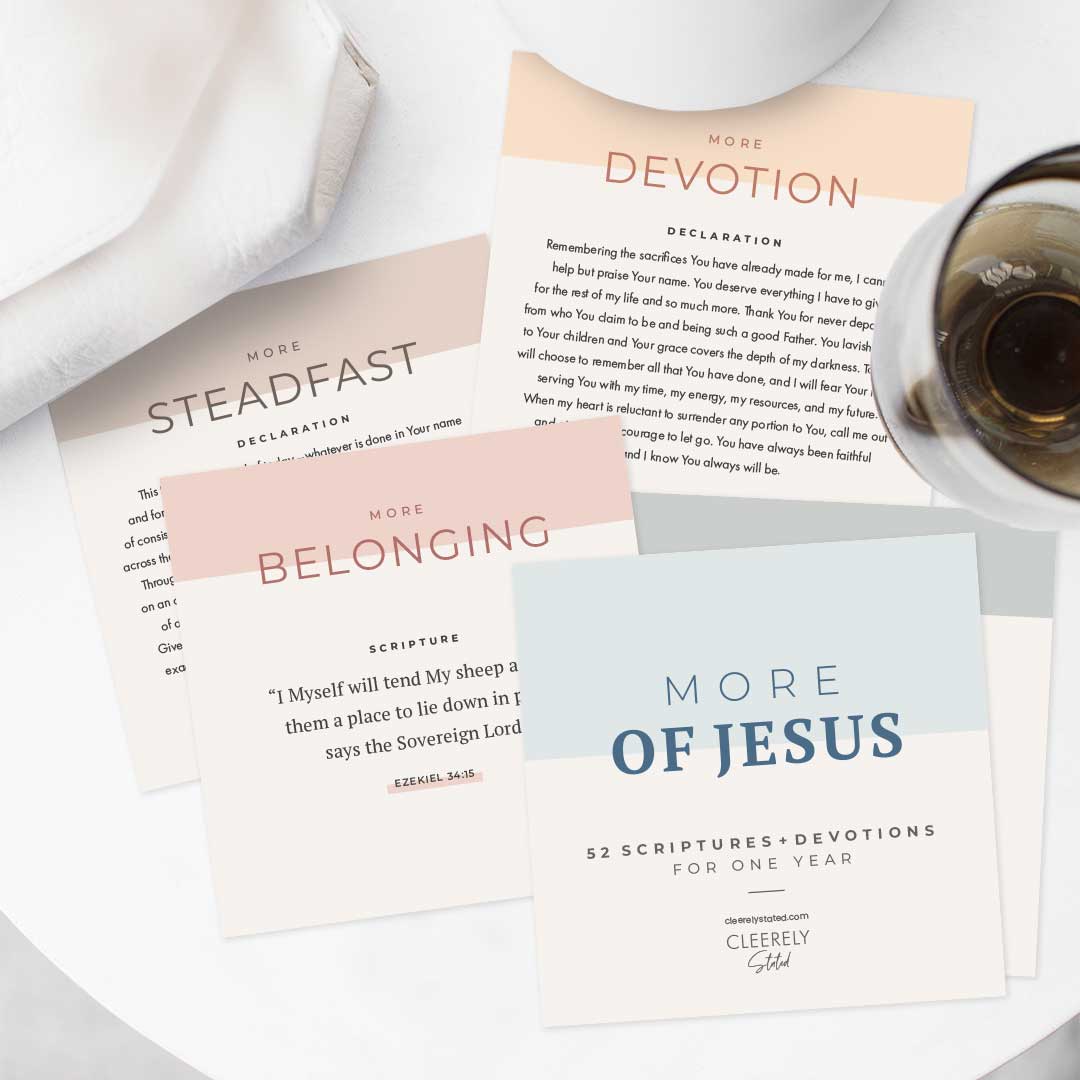 More of Jesus Scripture Devotional Set with Acrylic Stand