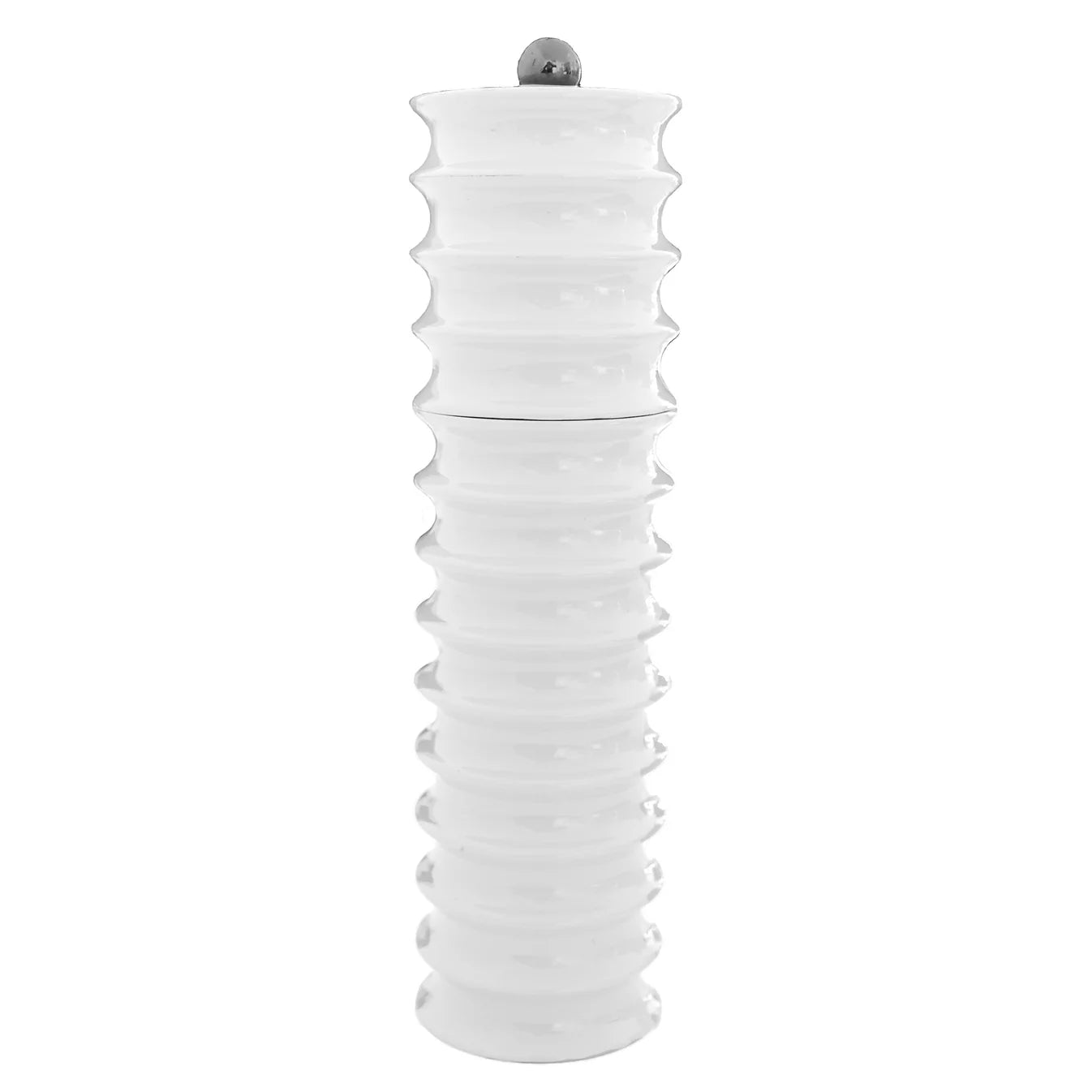 White Twister Salt and Pepper Mill