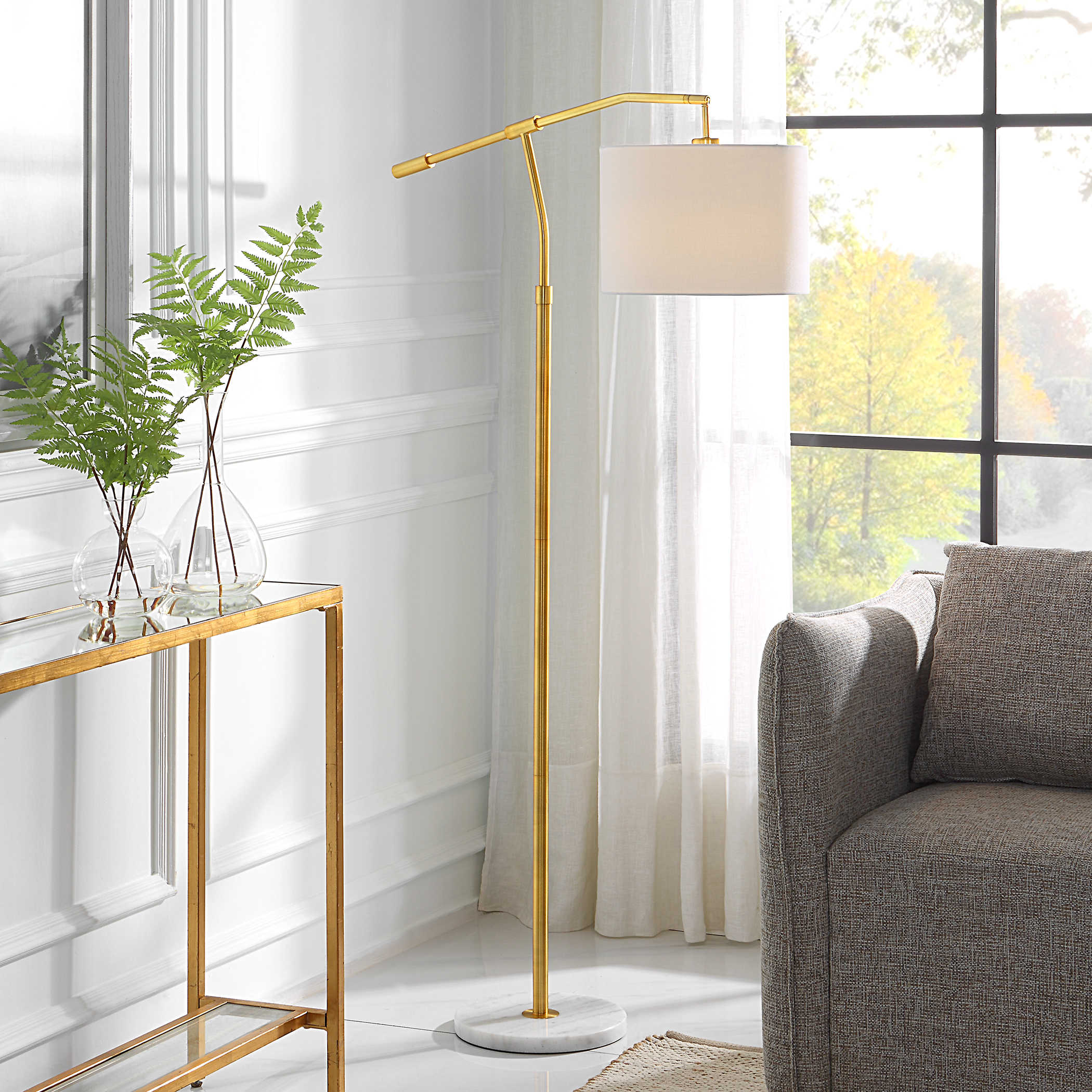 Gold Floor Lamp