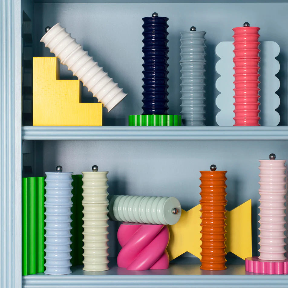 Watermelon Pink Twister Salt and Pepper Mill