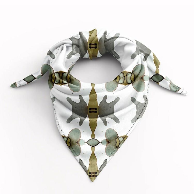 Metal Stars Silk Scarf