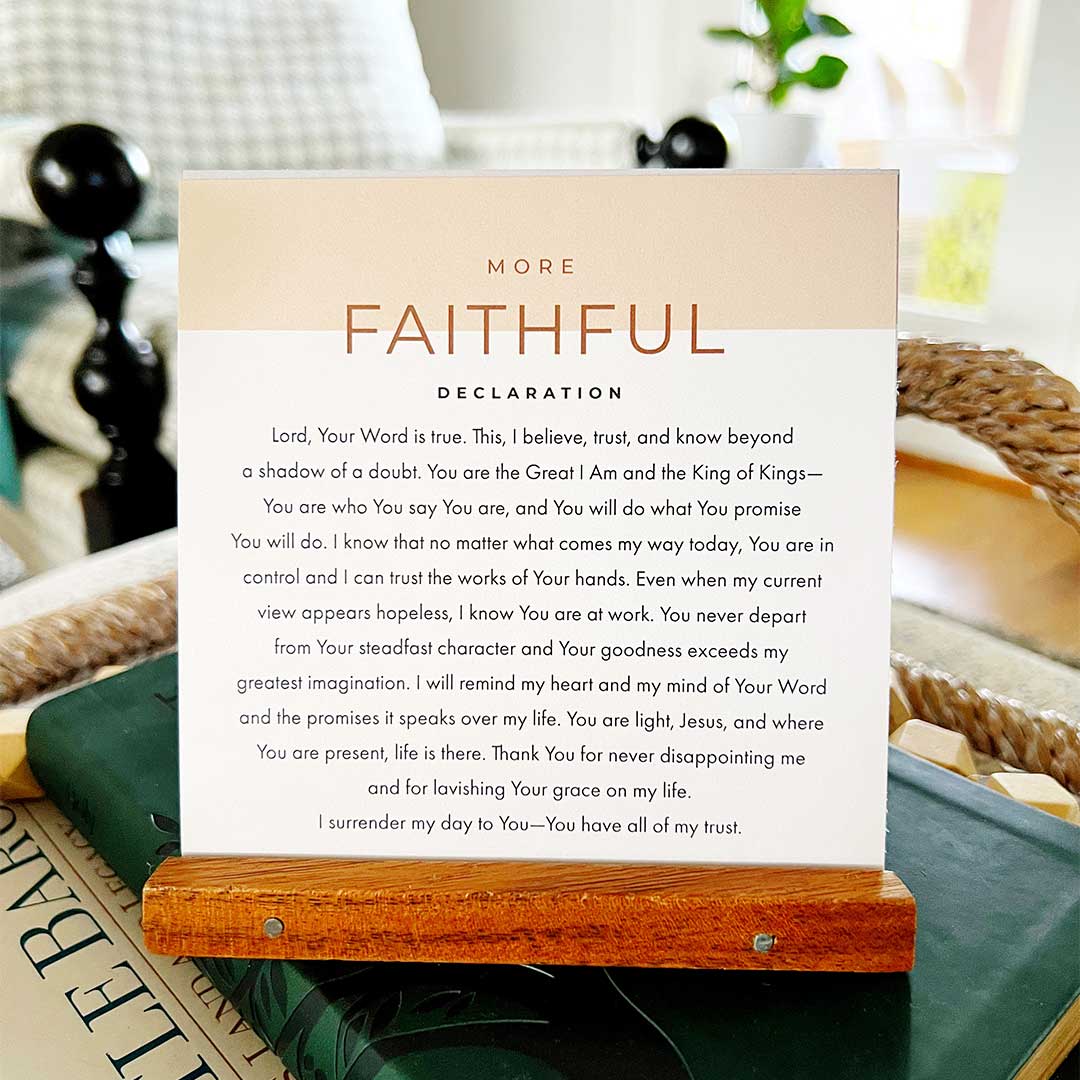 More of Jesus Scripture Devotional Set with Acrylic Stand