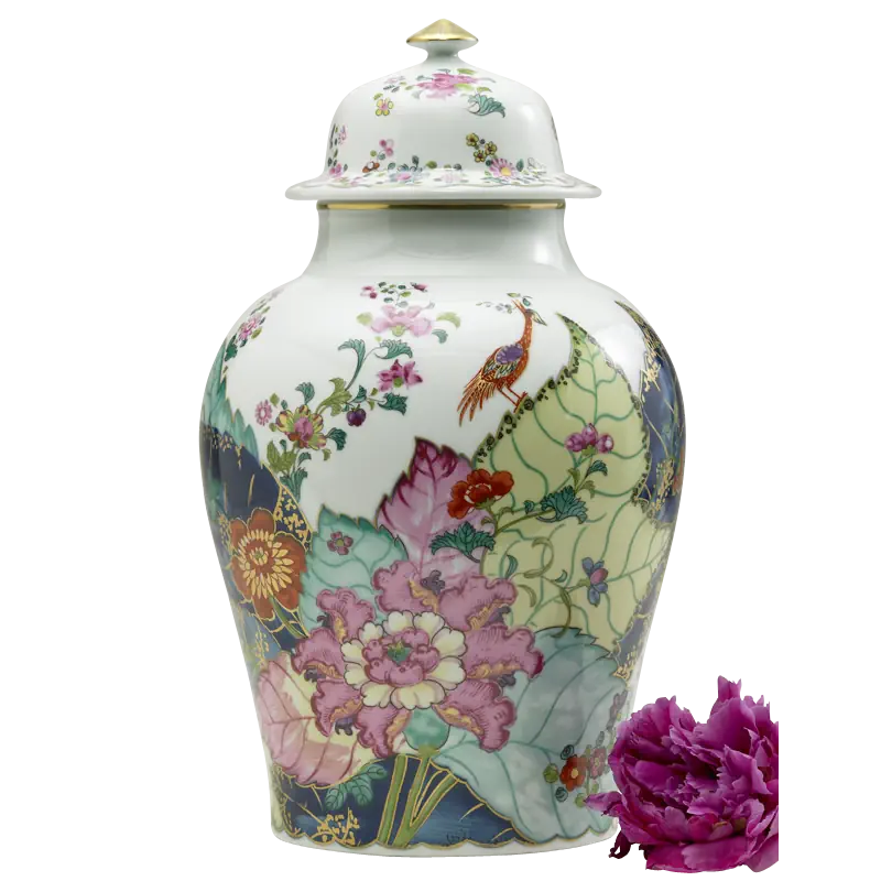 Tobacco Leaf Large Ginger Jar
