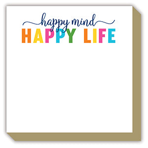 Luxe Notepad- Happy Mind Happy Life