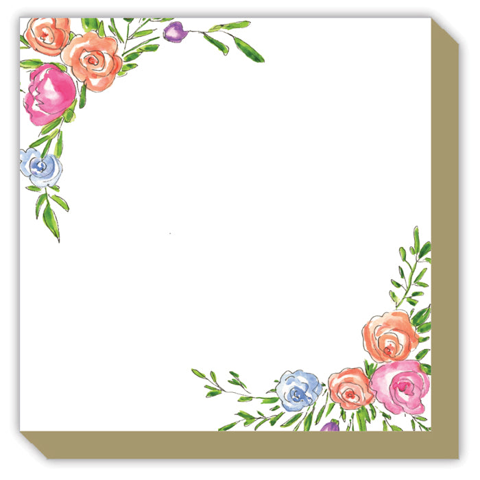 Handpainted Spring Florals Luxe Notepad