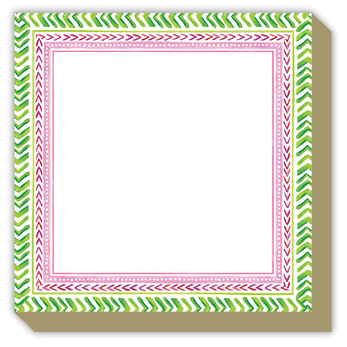 Handpainted Geometric Garden Luxe Pad