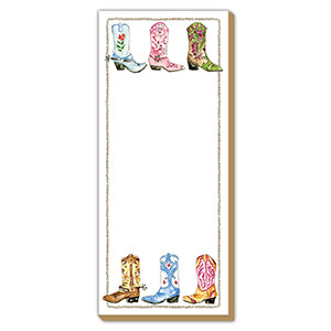 Luxe Skinny Pad- Handpainted Colorful Cowboy Boots