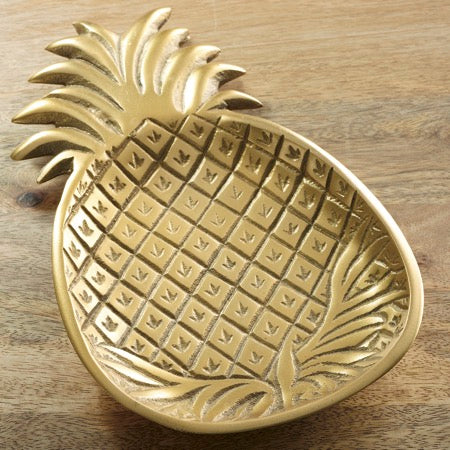 Gilded Pineapple Plate
