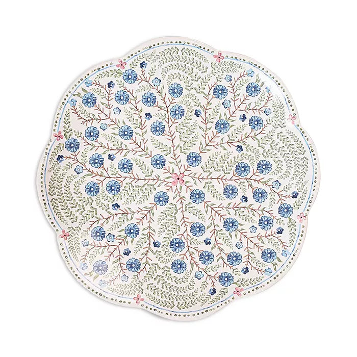 Villa Seville Scalloped Salad/Dessert Plate - Chambray